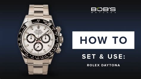 how to adjust a rolex daytona|rolex daytona setting instructions.